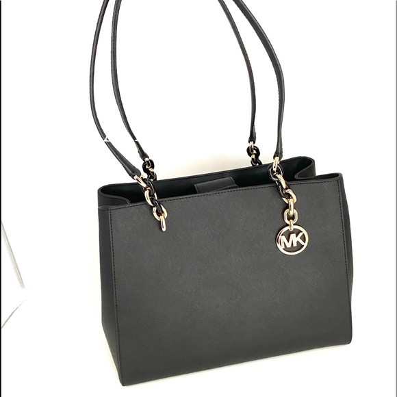 Michael Kors Sofia Tote Leather Black AUTHENTIC - Picture 2 of 13